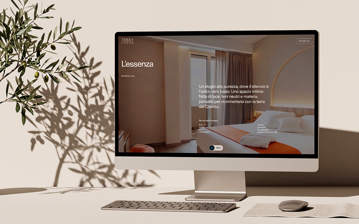 Il sito dell'hotel: la pagina di una camera